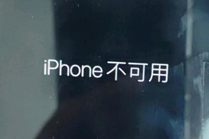 贵南苹果服务网点分享锁屏界面显示“iPhone 不可用”如何解决 