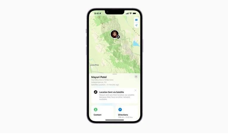 贵南苹果14维修分享iPhone14系列中 FindMy功能通过卫星分享位置方法教程 